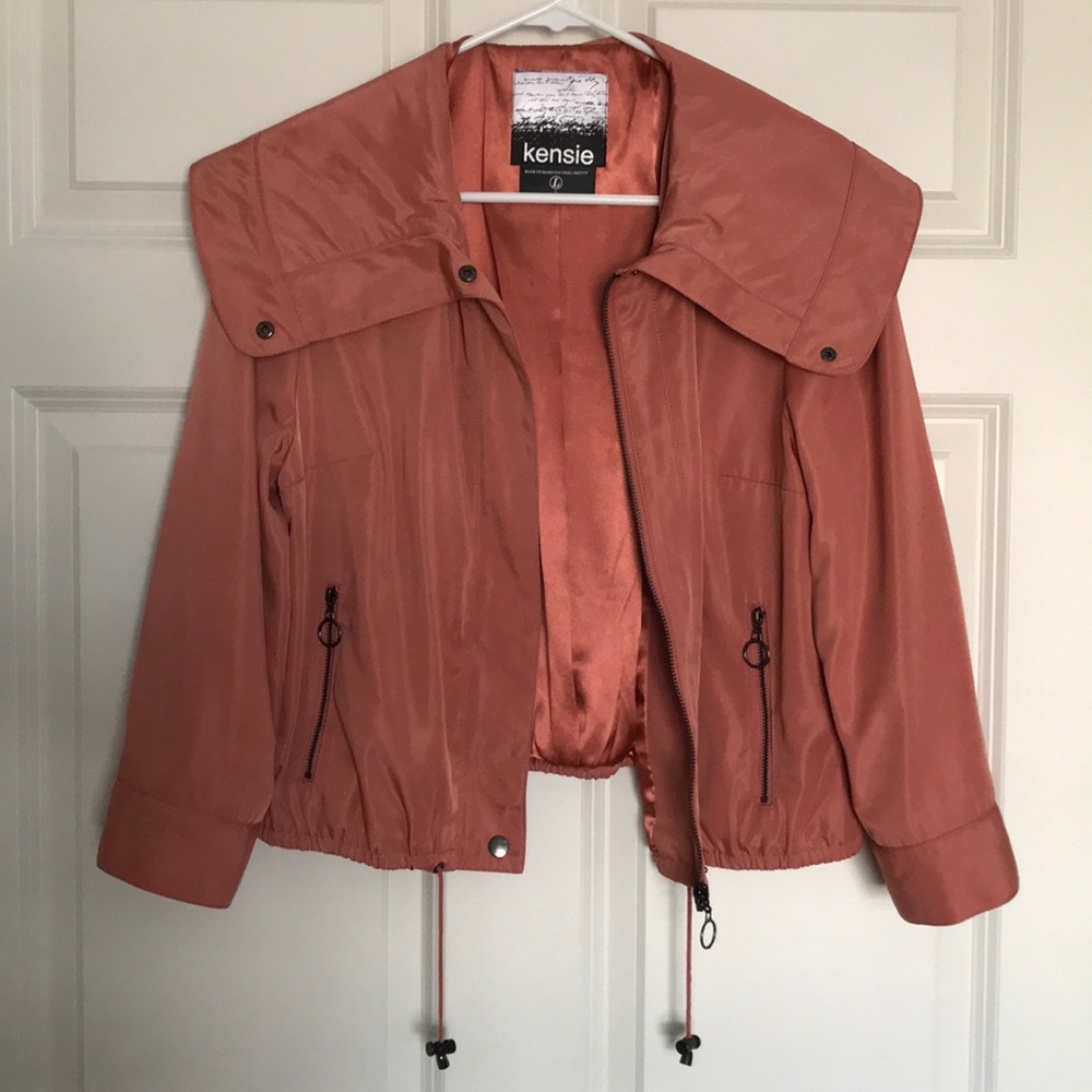 Burnt Orange Crop Jacket